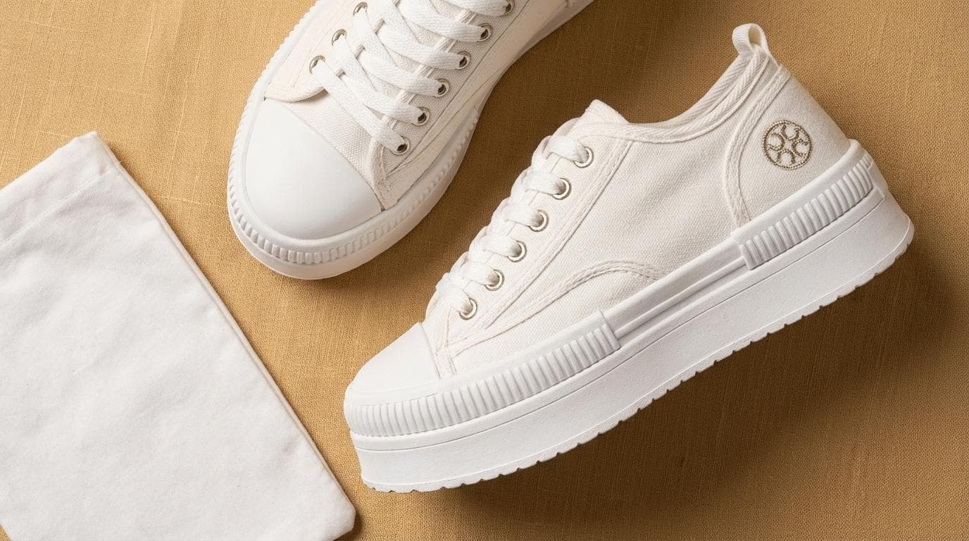 Baskets en Toile – Blanc